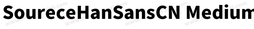 SoureceHanSansCN Medium字体转换